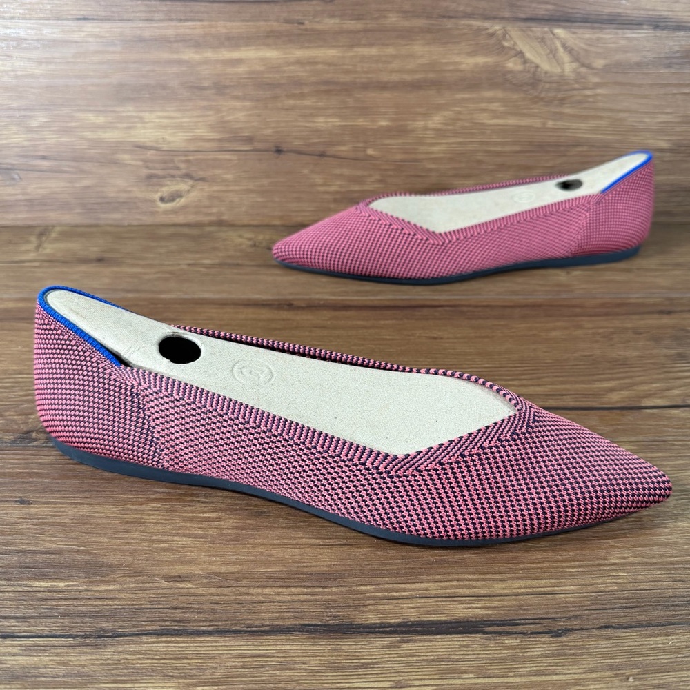 ROTHY’s The‎ Point ‘Rose Pink’ Slip-On Flats Women’s Size 10 Shoes